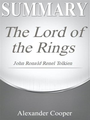 cover image of Summary of the Lord of the Rings